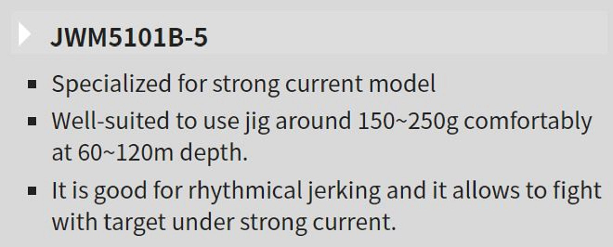 Tenryu Rod Baitcast Jig Zam Wild Mark JWM 5101B-5 (2444)